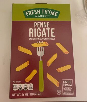 Enriched Macaroni Product, Penne Rigate