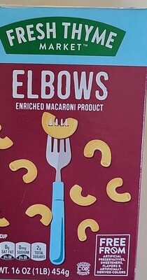 Enriched Macaroni Product, Elbows