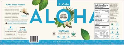 Vanilla Organic Protein Powder, Vanilla