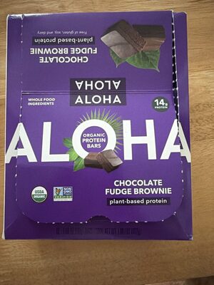 Chocolate Fudge Brownie Organic Protein Bars, Chocolate Fudge Brownie