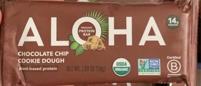 Chocolate Chip Cookie Dough Organic Protein Bars, Chocolate Chip Cookie Dough