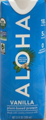 Vanilla Organic Protein Drink, Vanilla