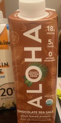 Chocolate Sea Salt Organic Protein Drink, Chocolate Sea Salt