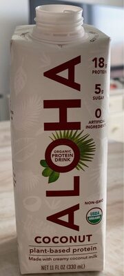 Coconut Organic Protein Drink, Coconut