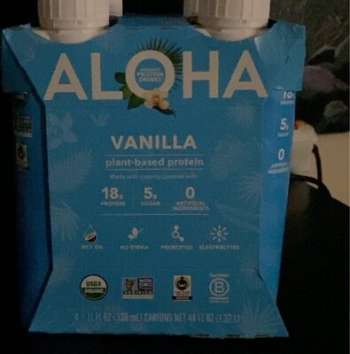 Vanilla Organic Protein Drink, Vanilla