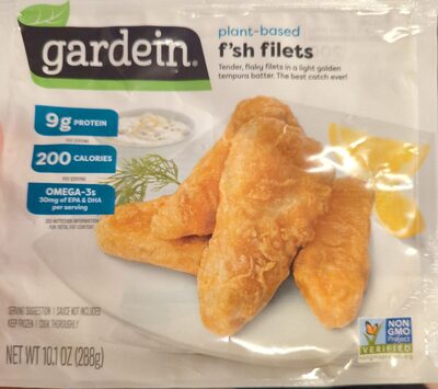 F'sh Plant-Based Tender, Flaky Filets In A Light Golden Tempura Batter, F'sh