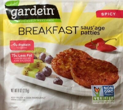 Spicy Plant-Based Breakfast Saus'Ge Patties, Spicy