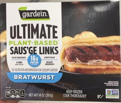 Bratwurst Plant-Based Ultimate Saus'Ge Links, Bratwurst