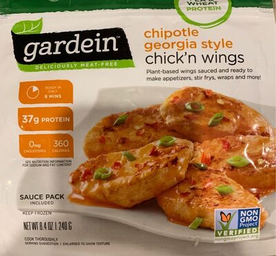 Chipotle Georgia Style Plant-Based Chick'N Wings, Chipotle Georgia Style