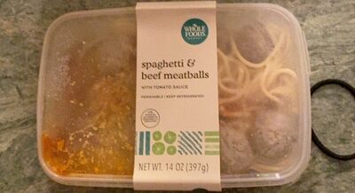 Spaghetti & Beef Meatballs With Tomato Sauce, Spaghetti & Beef