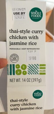 Thai-Style Curry Chicken With Jasmine Rice, Thai-Style Curry Chicken