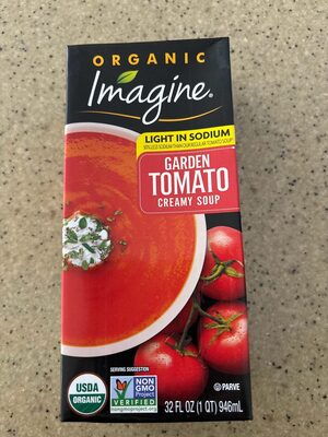Organic Light In Sodium Garden Tomato Creamy Soup, Tomato