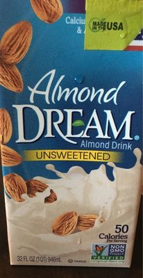 Unsweetened Original Almondmilk Planc-Based Beverage, Unsweetened Original