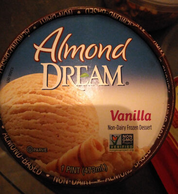 Almond Dream, Non-Dairy Frozen Dessert, Vanilla, Vanilla