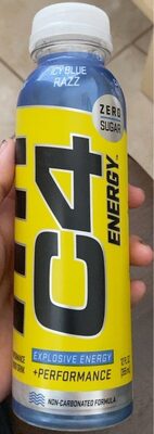 Icy Blue Flavored Explosive Energy +Performance Energy Drink, Icy Blue Razz