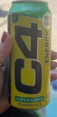 Mango Lime Superhuman Performance Energy Drink, Mango Lime