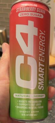 Zero Sugar Strawberry Guava Sparkling Energy Drink, Strawberry; Guava
