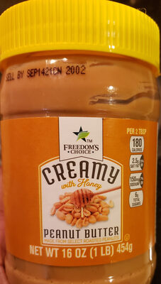 Creamy With Honey Peanut Butter, Creamy With Honey