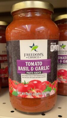 Tomato Basil & Garlic Pasta Sauce, Tomato Basil & Garlic