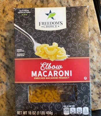 Enriched Macaroni Product, Elbow