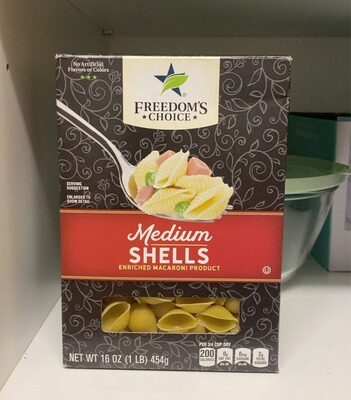 Enriched Macaroni Product, Medium Shells