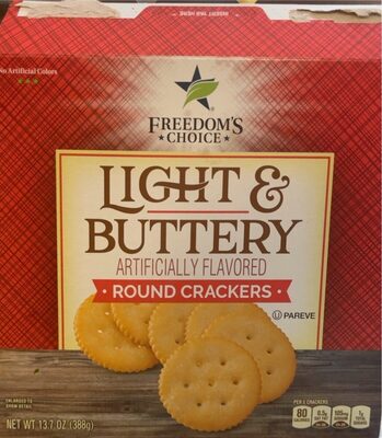Light & Buttery Flavored Round Crackers, Light & Buttery