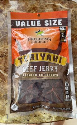 Teriyaki Premium Cut Strips Beef Jerky, Teriyaki