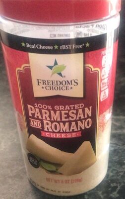 Parmesan And Romano 100% Grated Cheese, Parmesan And Romano