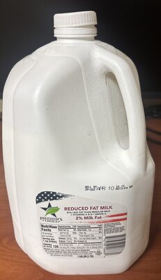 2% Reduced Fat Milk