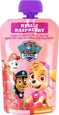 Really Raspberry Organic Mixed Fruit Puree Apple, Banana, Raspberry & Strawberry, Really Raspberry