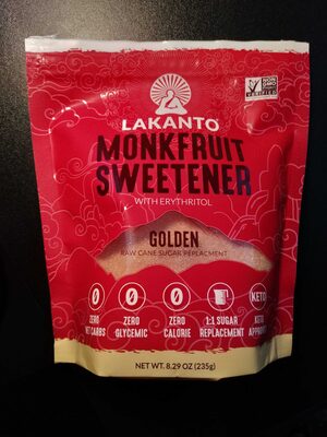 Golden With Erythritol Monkfruit Sweetener