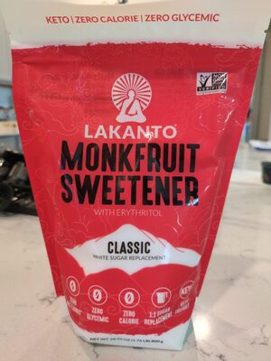 Classic Monk Fruit Sweetener With Erythritol, Classic With Erythritol
