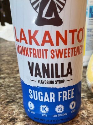 Vanilla Flavored Syrup, Vanilla