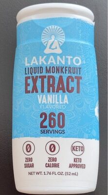 Vanilla Monk Fruit Extract Drops, Vanilla