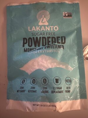 Powdered Monkfruit Sweetener With Erythritol