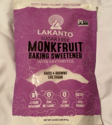 Monk Fruit Baking Sweetener With Erythritol, Erythritol