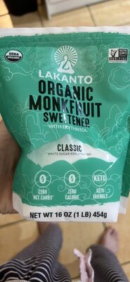 Organic Monkfruit Sweetener With Erythritol