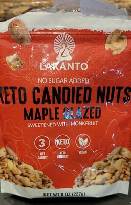 Maple Glazed Keto Candied Nuts, Maple