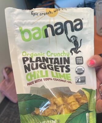 Organic Crunchy Chili Lime Plantain Nuggets, Chili Lime