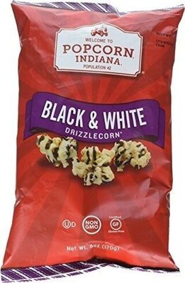 Black & White Fudge Drizzle Popcorn