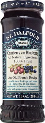 St. Dalfour, Fruit Spread, Cranberry With Blueberry, Cranberry With Blueberry