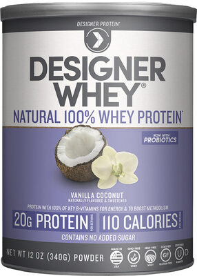 Natural 100% Whey Protein Powder, Vanilla Coconut