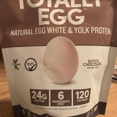 Dutch Chocolate Natural Egg White & Yolk Protein Powder, Dutch Chocolate