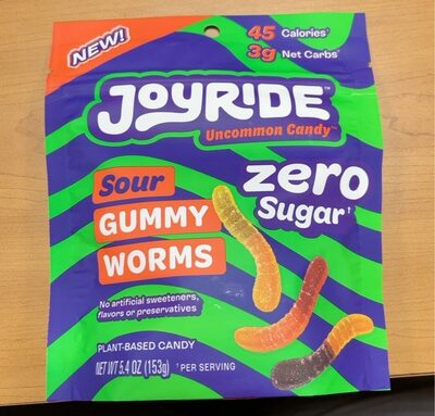 Sour Gummy Worms Plant-Based Uncommon Candy