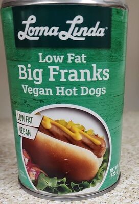 Low Fat Big Franks Vegan Hot Dogs, Big Franks