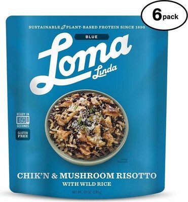 Chik'N & Mushroom Risotto With Wild Rice