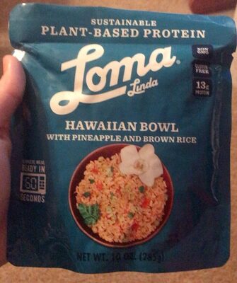 Hawaiian Bowl With Pineapple And Brown Rice, Pineapple And Brown Rice
