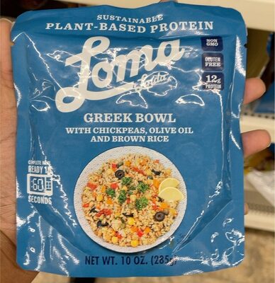 Greek Bowl With Chickpeas, Olive Oil & Brown Rice, Chickpeas, Olive Oil & Brown Rice