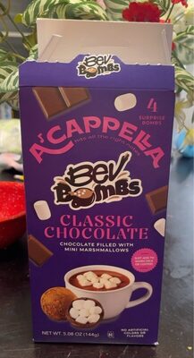 Classic Chocolate Bev Bombs Filled With Mini Marshmallows, Classic Chocolate