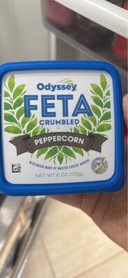 Feta Crumbled Peppercorn Crumbled, Feta